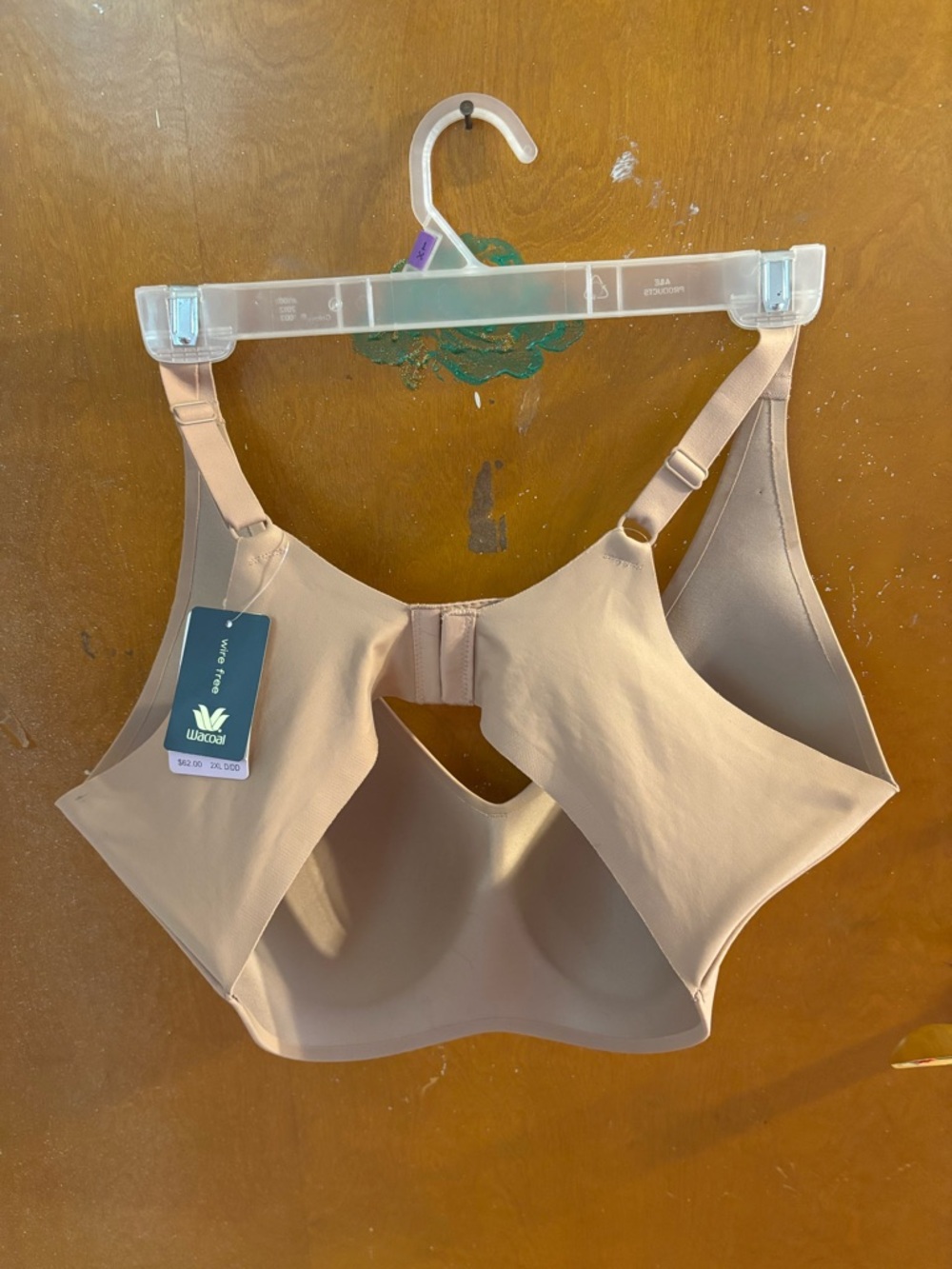 NWT Wacoal seamless wire free bra. 2xl.  Tan - Picture 2 of 5